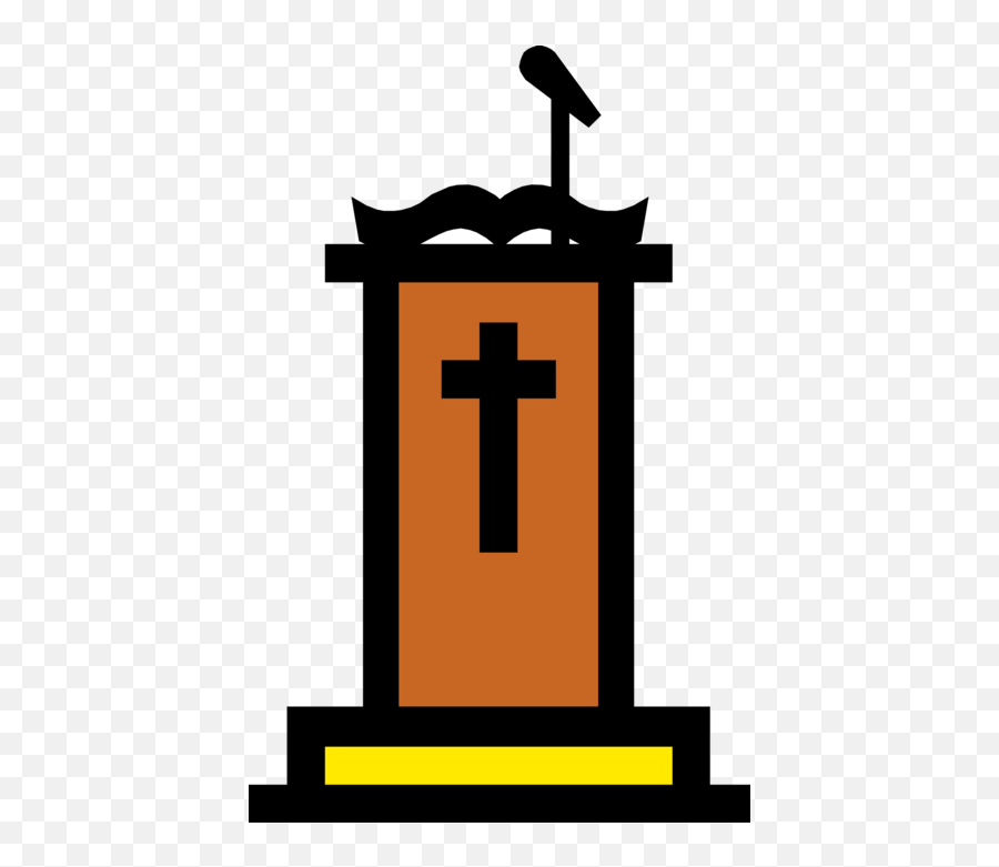 Christian Vector Faith - Pulpit Clip Art Png Download Sermon Emoji,Preacher Clipart