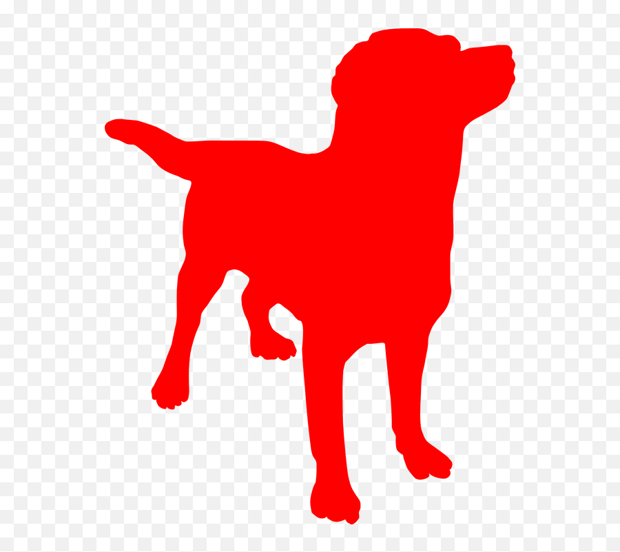 Dog Doggy Canine Silhouette Red - Dog Vector Transparent Background Emoji,Red Dog Logo