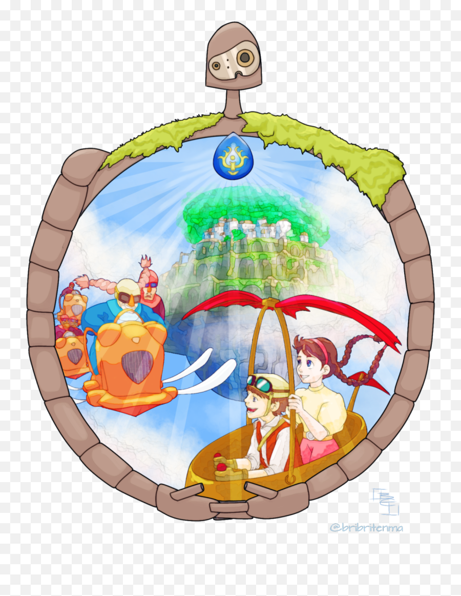 Castle In The Sky - Studio Ghibli Fan Art 43540249 Fanpop Leisure Emoji,Studio Ghibli Logo