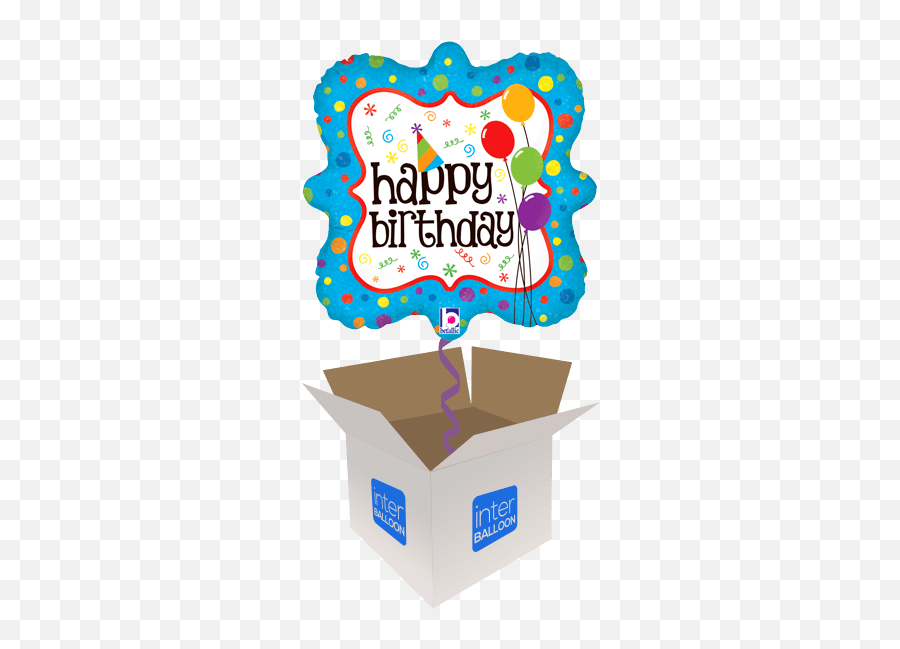 Happy Birthday Squiggles U0026 Dots - 50th Birthday Balloon Emoji,Happy 50th Birthday Clipart