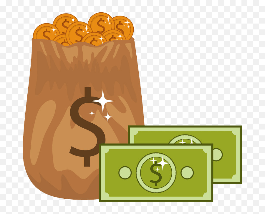 Money Bag Clipart Transparent 5 - Clipart World Emoji,Clipart Of Money