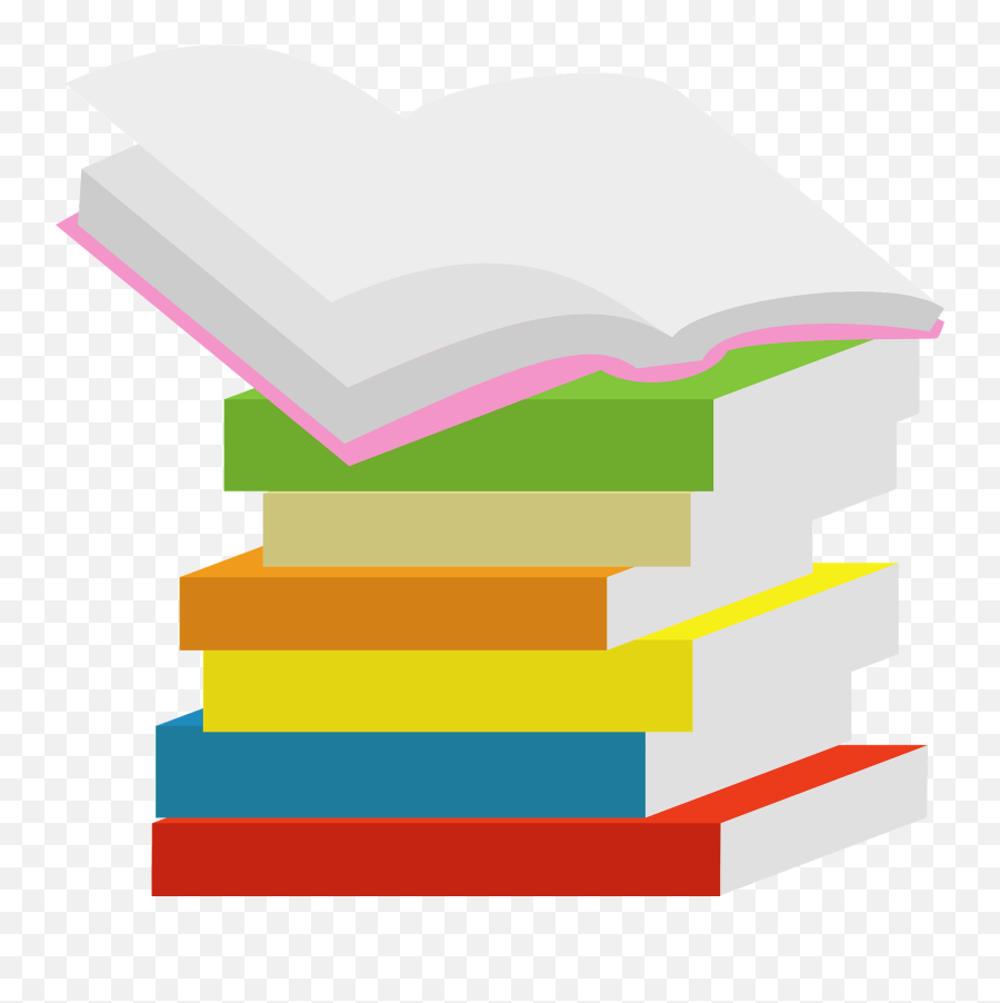 Stack Of Books Clipart - Book Stacks Transparent Clipart Emoji,Stack Of Books Clipart