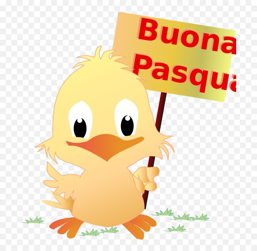 Chick - Buona Pasqua Clipart Emoji,Chick Clipart