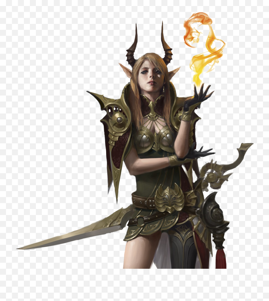 Woman Png - Female Tiefling Fighter Emoji,Women Clipart