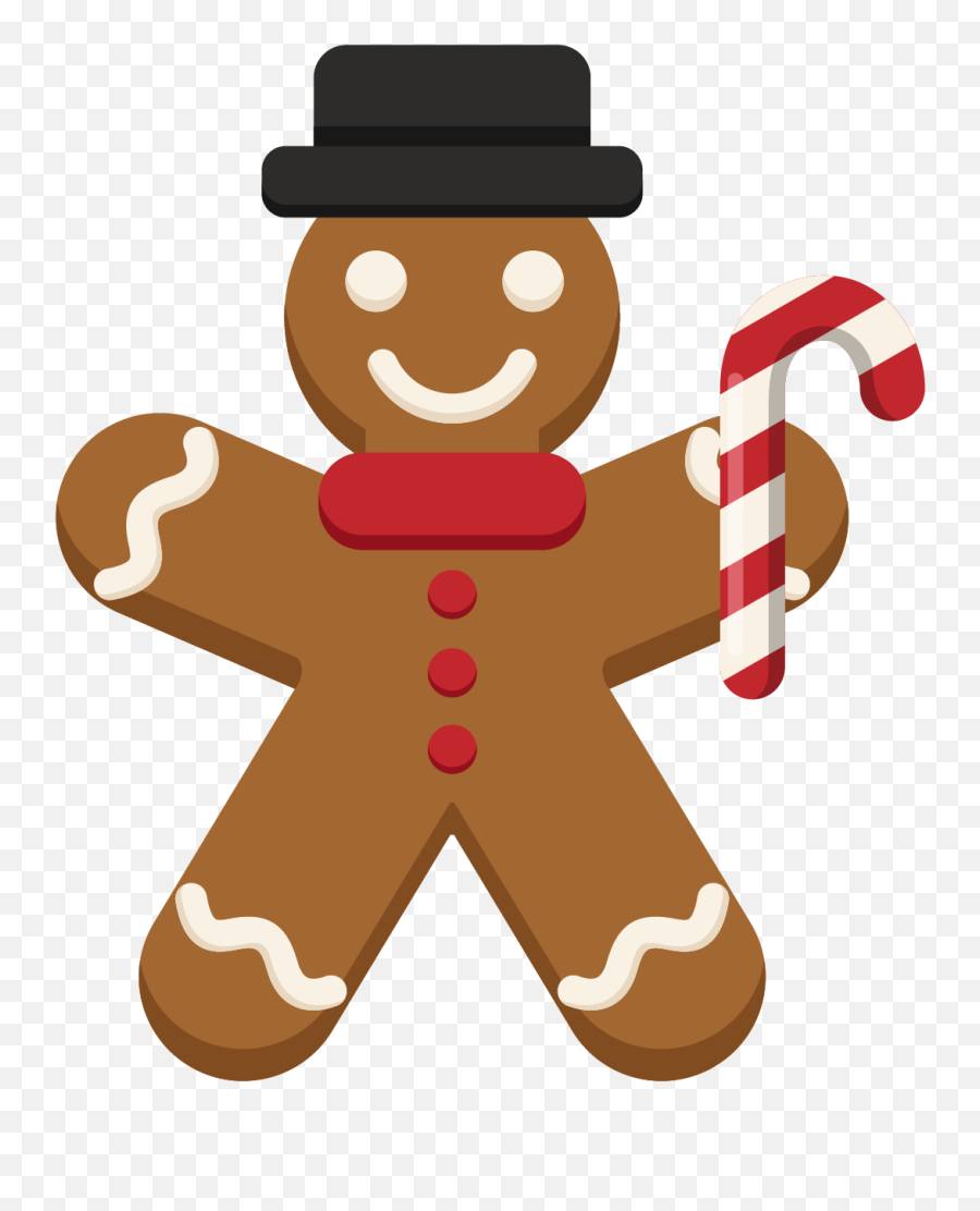 Christmas Gingerbread Man Transparent - Christmas Gingerbread Transparent Background Emoji,Man Transparent Background