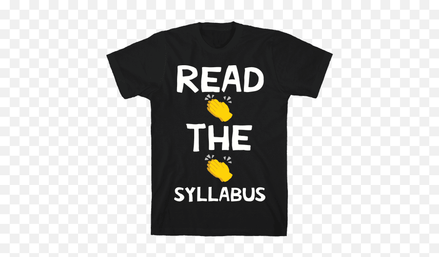 Read The Syllabus Clap Emoji Mens T - Short Sleeve,Clap Emoji Png