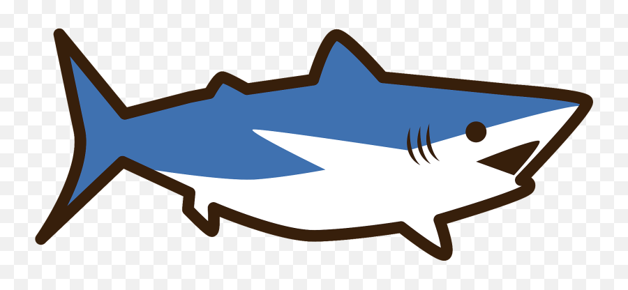 Great White Shark Clipart Free Download Transparent Png - Great White Shark Emoji,Shark Clipart Black And White