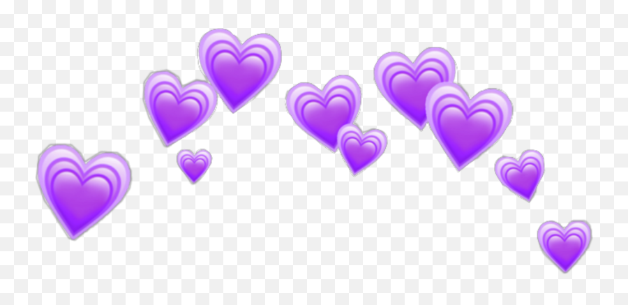 Purple Heart Emoji Crown Galaxy Girl Boy Aesthetic,Galaxy Transparent