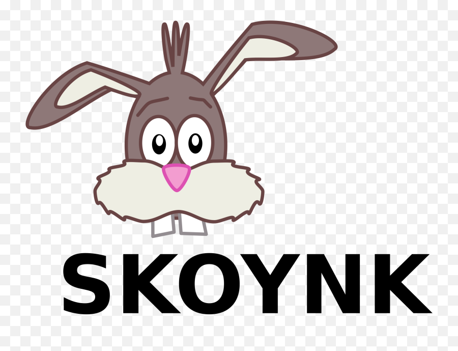Skoynk Peterm Clip Arts - Easter Bunny Drawing Face Png Animated Funny Bunny Cartoon Emoji,Bunny Face Clipart