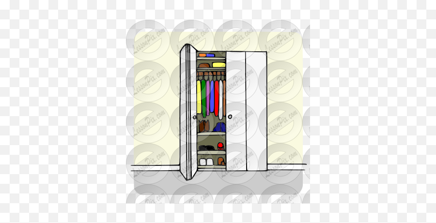Closet Picture For Classroom Therapy - Vertical Emoji,Closet Clipart