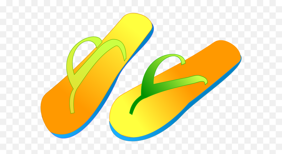 Clip Art Flip Flops - Slipper Clipart Emoji,Sandle Clipart