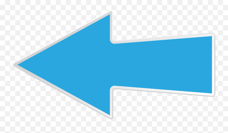 Blue Left Arrow Transparent Clip Art Emoji,Arrow Clipart Transparent