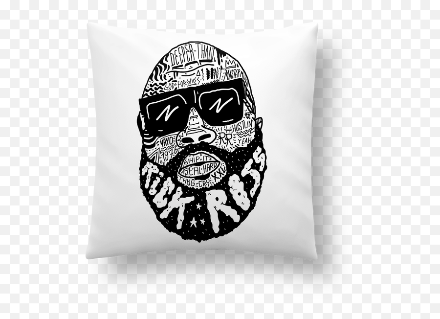Download Coussin Synthétique Doux 41 X 41 Cm Rick Ross Head Emoji,Rick Ross Png
