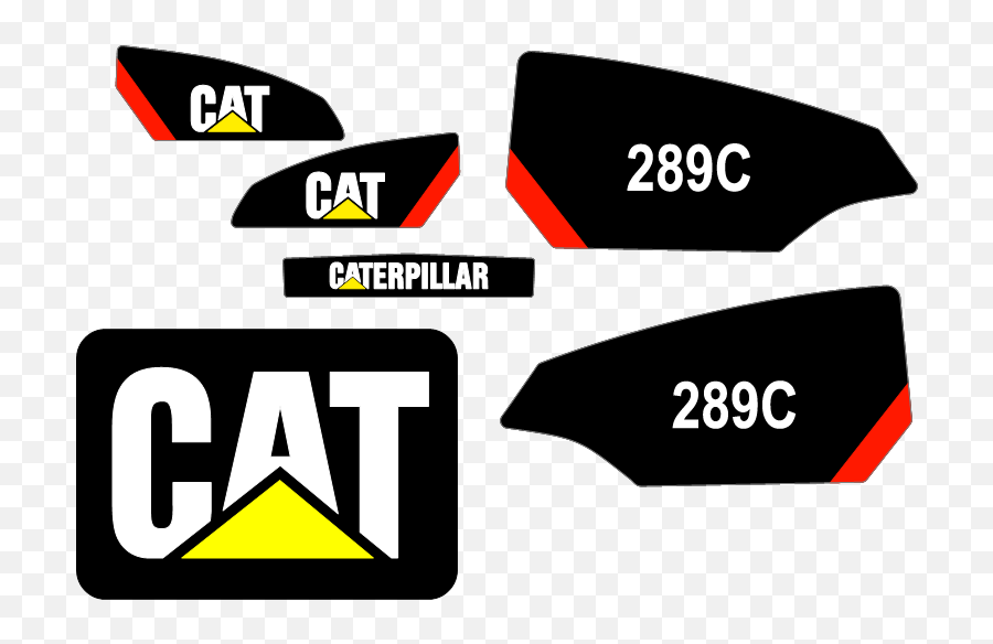 Caterpillar 289c Decal Set Emoji,Caterpillar Logo Png