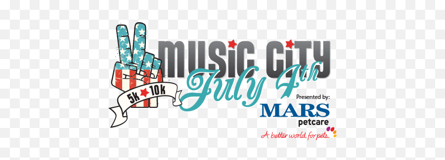 Music City July 4 5k10k Presented By Mars Petcare - The Emoji,Pedigree Logo