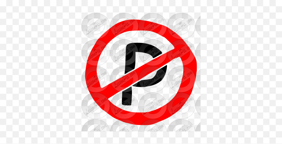 No Parking Stencil For Classroom Therapy Use - Great No Emoji,Parking Clipart