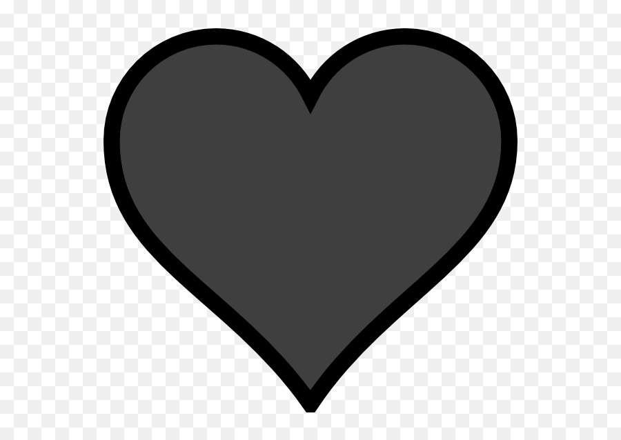 Free Simple Heart Outline Download - Clipart Heart Black Emoji,Heart Outline Clipart