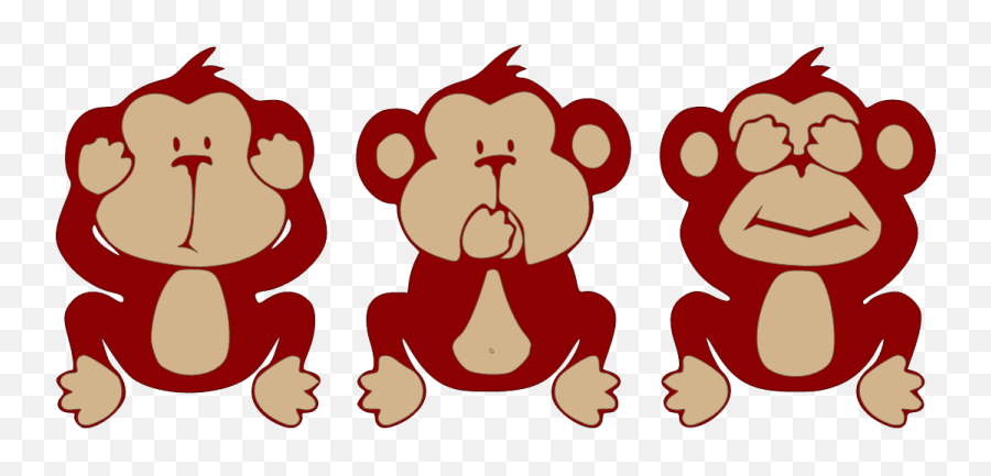 Political Flavors Hear No Evil U2013 Trump Isnu0027t Really - Three Wise Monkeys Clip Art Emoji,Trump Clipart