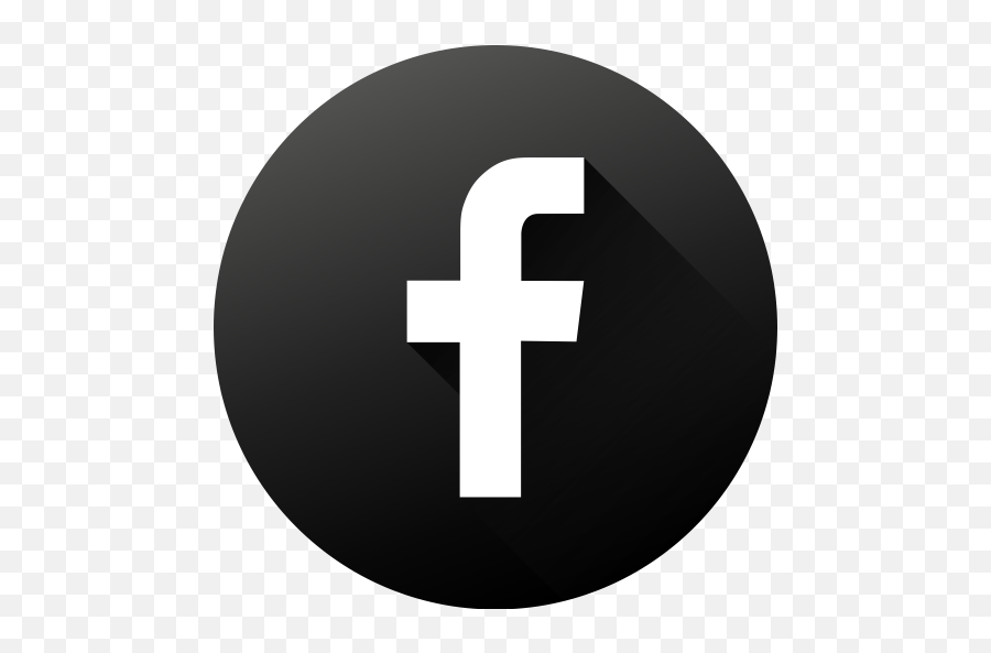 Black White Circle Facebook High - Solid Emoji,Facebook Logo Black And White