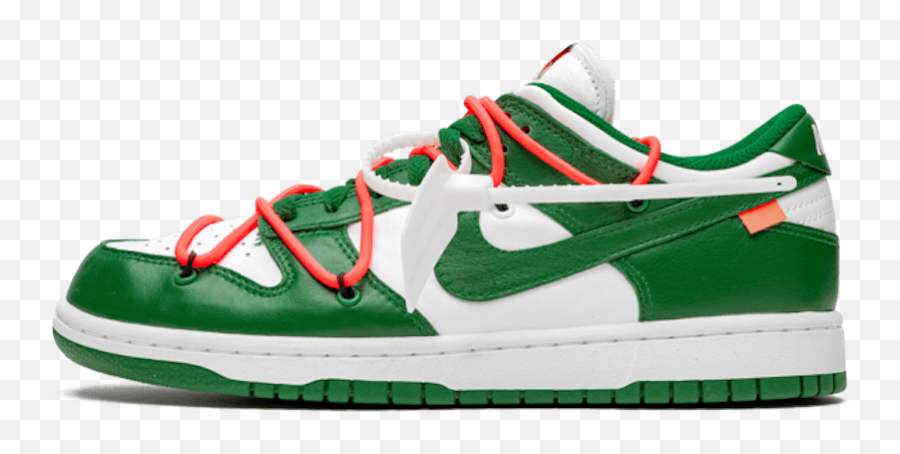 Dunk Low Off - Off White Pine Green Dunk Emoji,Off White Png