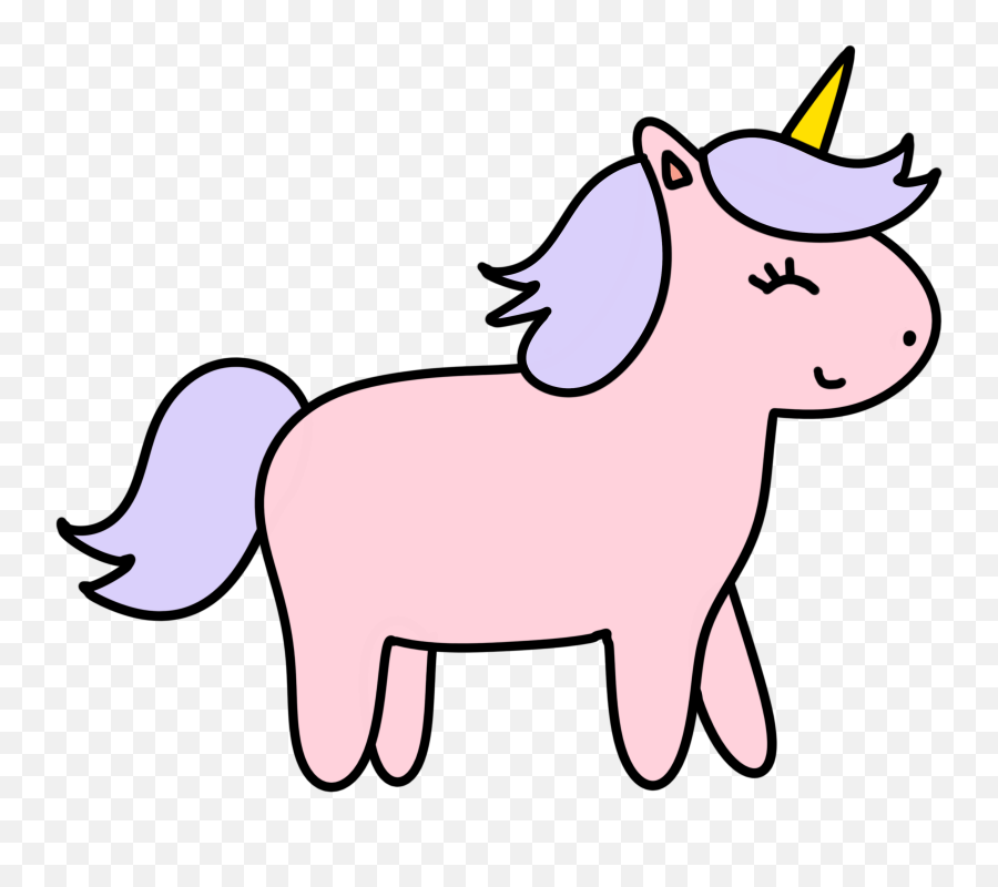 Cute Unicorn Drawings Free Download Party With Unicorns - Unicorn Clip Art Pink Emoji,Inspiration Clipart