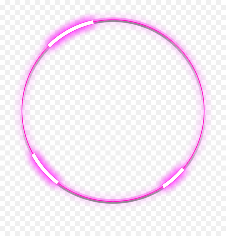 Blue Neon Circle Png Transparent Png - Neon Circle For Edit Emoji,Pink Circle Png