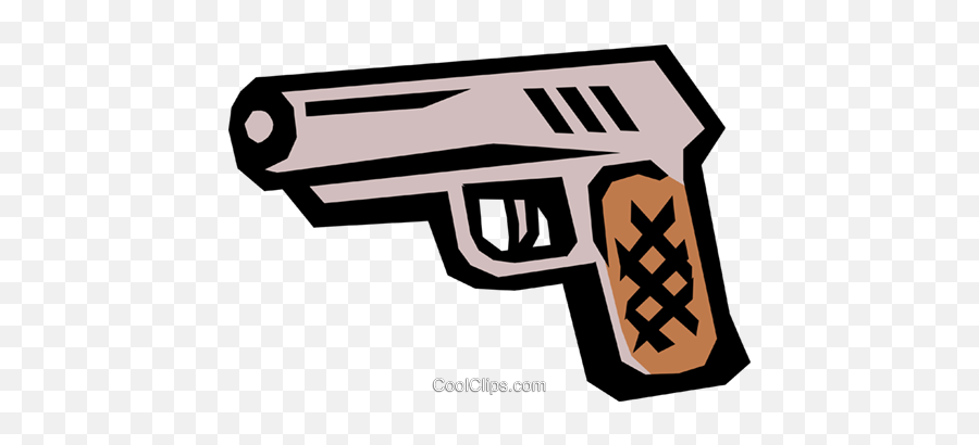 Handgun Royalty Free Vector Clip Art - Waffe Clipart Emoji,Handgun Clipart