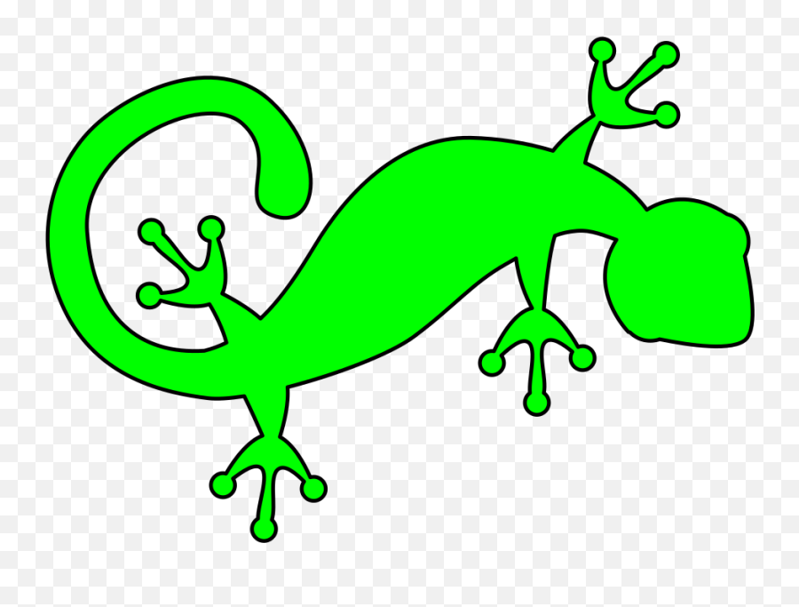 Bright Green Gecko Svg Vector Bright Green Gecko Clip Art - Geco Art Emoji,Gecko Clipart