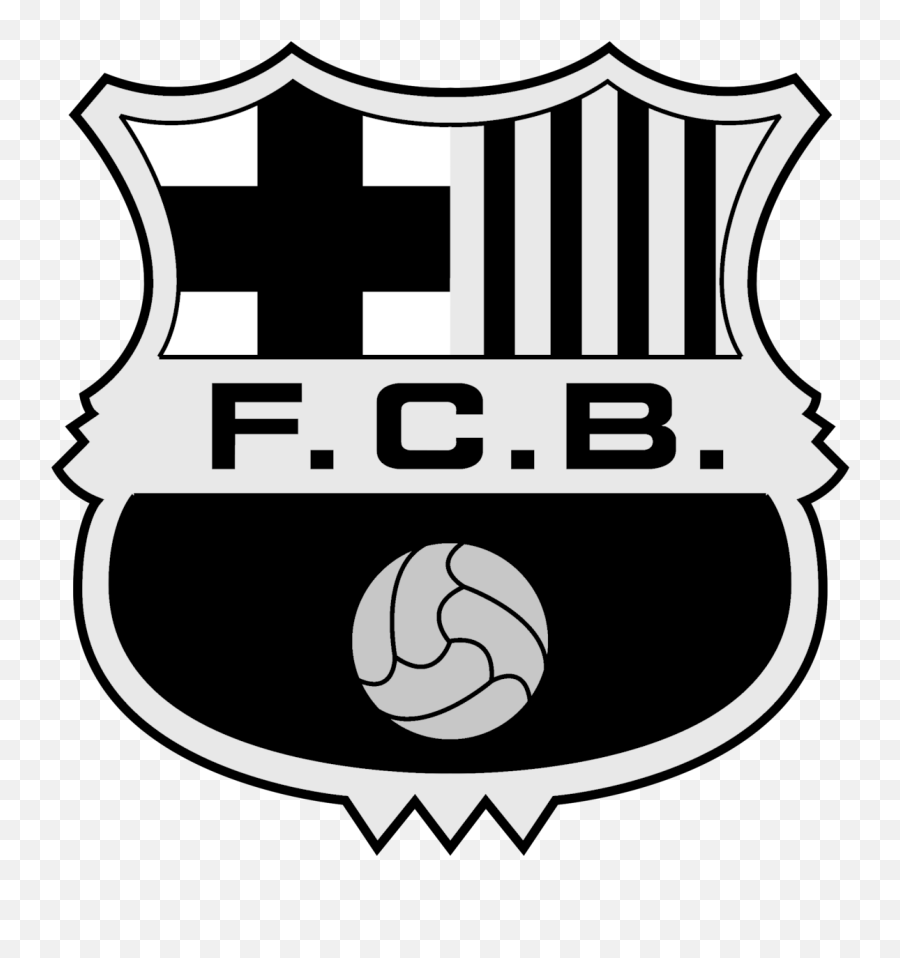 Barcelona Logo Black And White - Barca Logo Emoji,Barcelona Logo