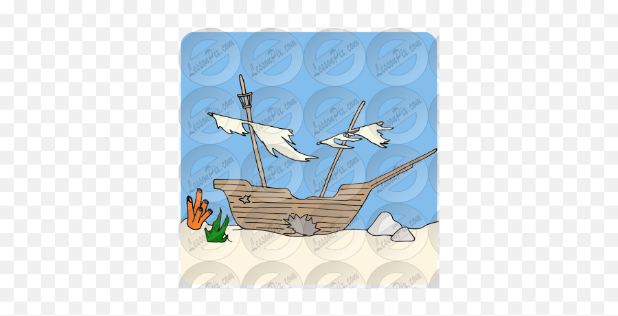Sunken Ship Picture For Classroom - Sunken Ship Clipart Emoji,Ship Clipart