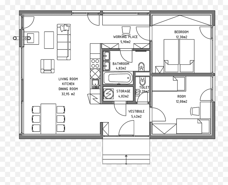 House Blueprint Png - Cross Laminated Timber House Plans Clt House Floor Plan Emoji,Blueprint Clipart
