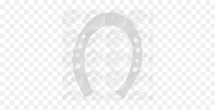 Horseshoe Stencil For Classroom Therapy Use - Great Dot Emoji,Horseshoe Clipart