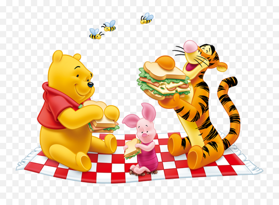 Winnie The Pooh And Tiger Png Free Clipart - Silhouette Winnie The Pooh Disney Png Emoji,Tiger Png