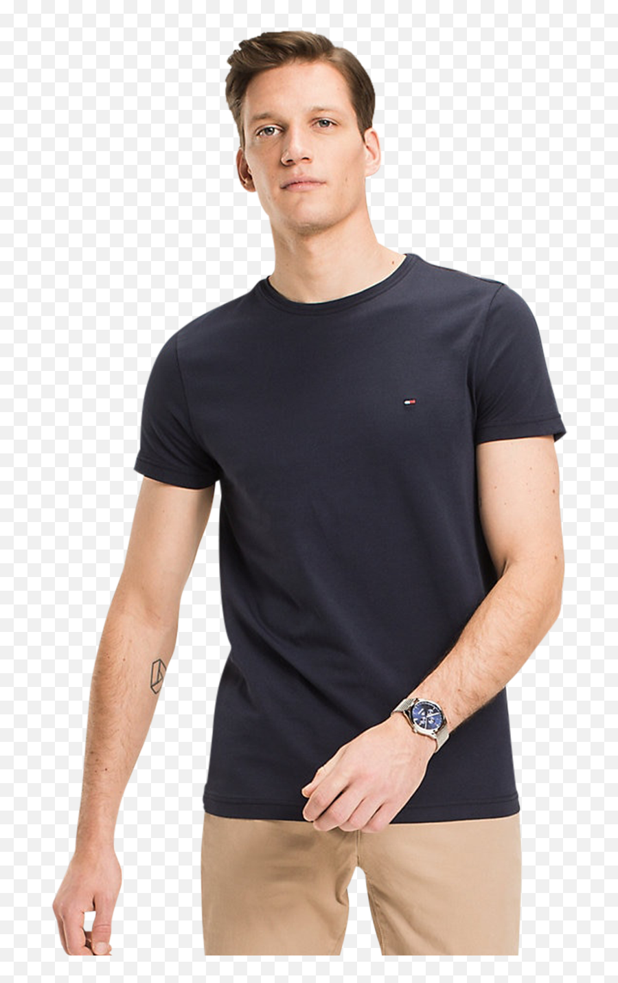 Tommy Hilfiger Core Stretch Slim C - Neck Tshirt For Men Emoji,Tommy Hilfiger Tshirt Logo