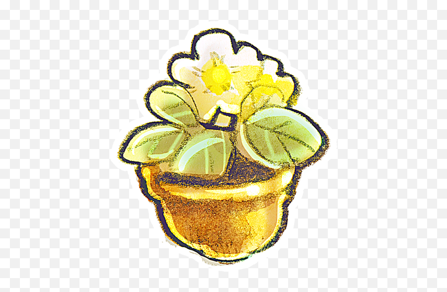 Crayon Flower Pot Icon Png Clipart Image Iconbugcom - Happy Emoji,Pot Of Gold Clipart
