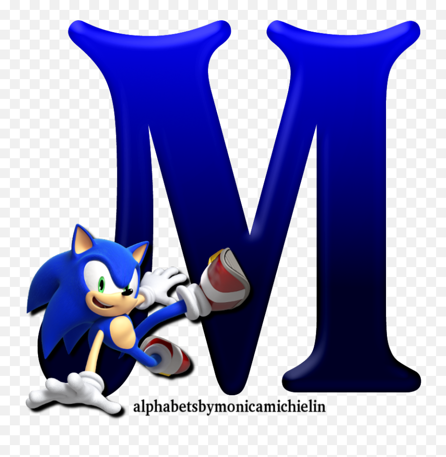 Monica Michielin Alphabets Sonic The Hedgehog Blue Glass Emoji,Sonic The Hedgehog Logo Font