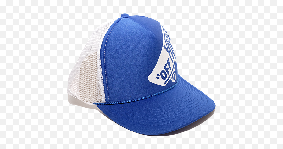 Wall Side Print Logo Hat In Royal Blue - For Baseball Emoji,Vans Off The Wall Logo