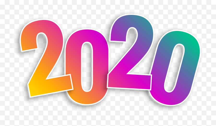 Happy New Year 2020 Playful - 2020 Png Emoji,2020 Png