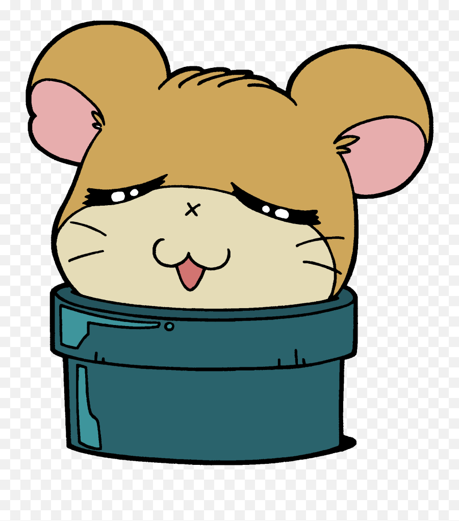 Hamster Clipart Colour - Hamtaro Characters Png Emoji,Hamster Clipart