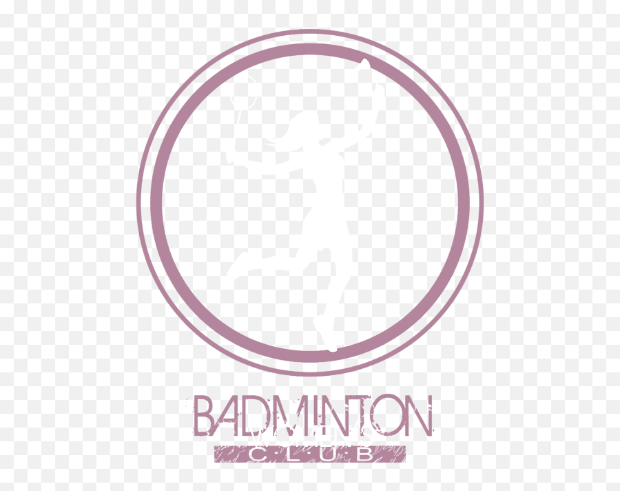 Female Silhouette Logo Playing Badminton Round Beach Towel - Hibachi Emoji,Silhouette Logo