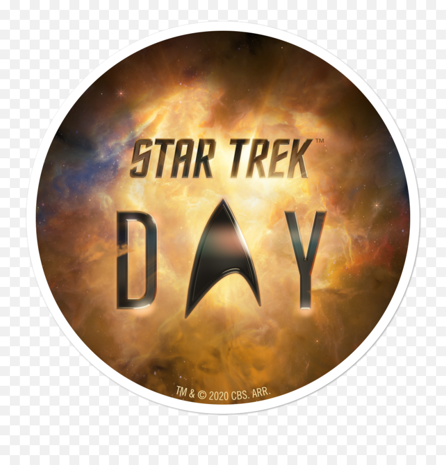 Star Trek Day Logo Die Cut Sticker - Star Trek Day Logo Transparent Emoji,Star Trek Logo