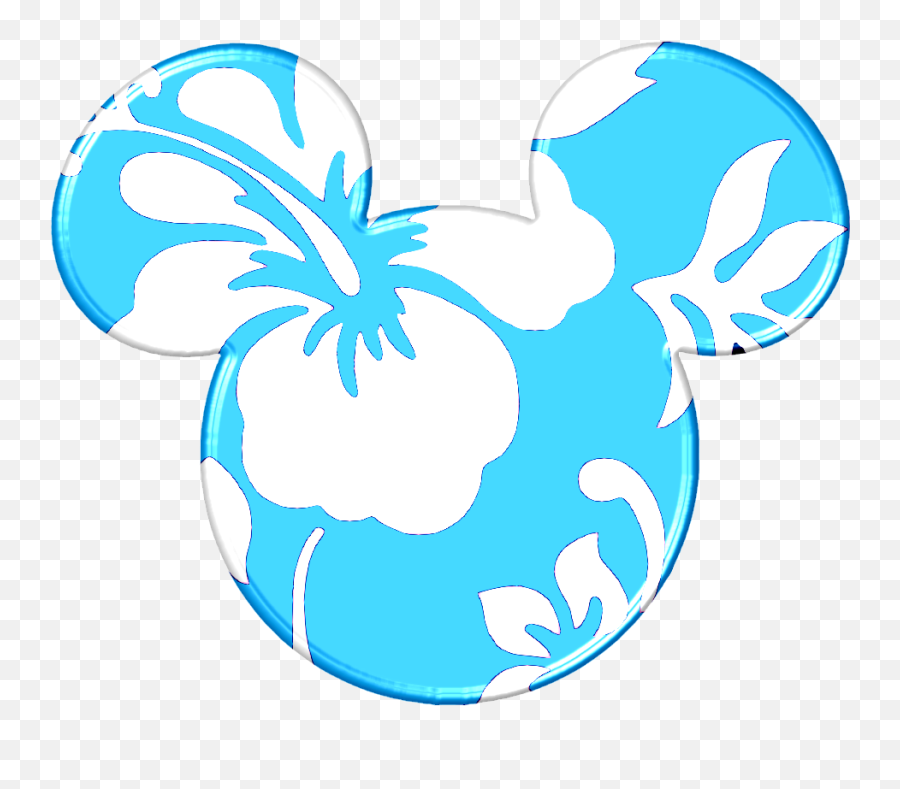 Transparent Free Hawaiian Clip Art - Minnie Mouse Ears Hawaiian Mickey Mouse Logo Emoji,Mickey Mouse Ears Clipart
