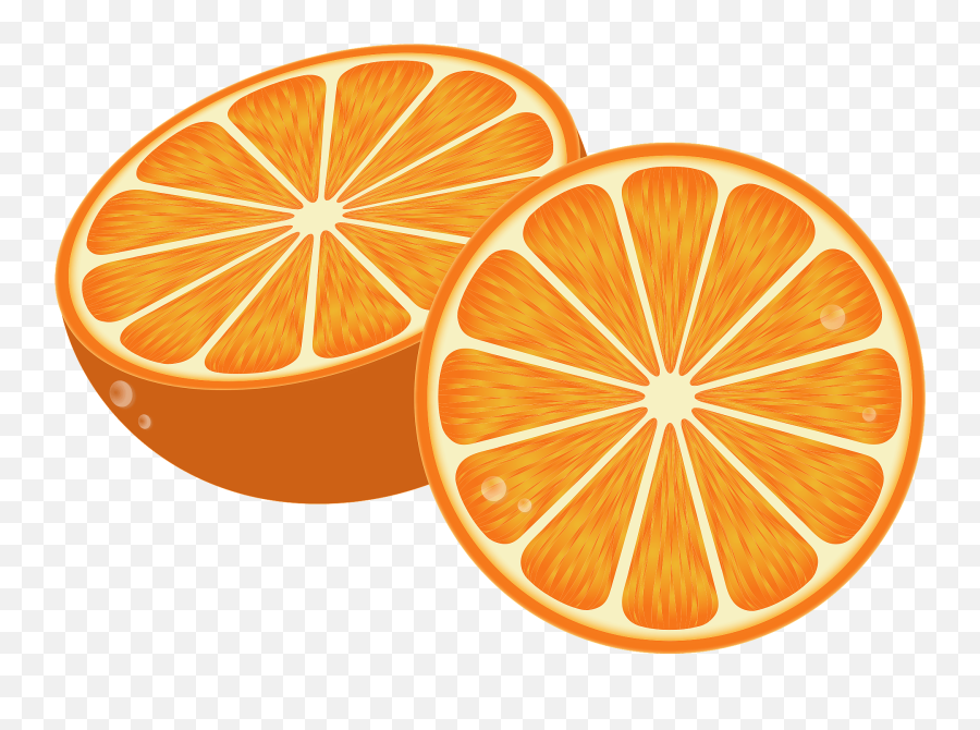 Orange Halves Clipart - Orange Fruits Clip Art Emoji,Orange Clipart