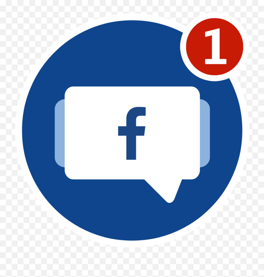 Facebook Clipart Logo Picture - New Message From Fb Emoji,Facebook New Logo
