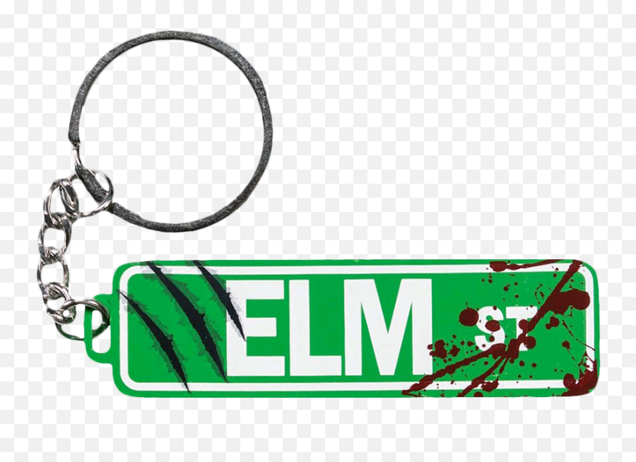 Tv Movie U0026 Video Games Elm St Sign Metal Keychain - Iko1380 A Nightmare On Elm Street Clipart Emoji,Nightmare On Elm Street Logo