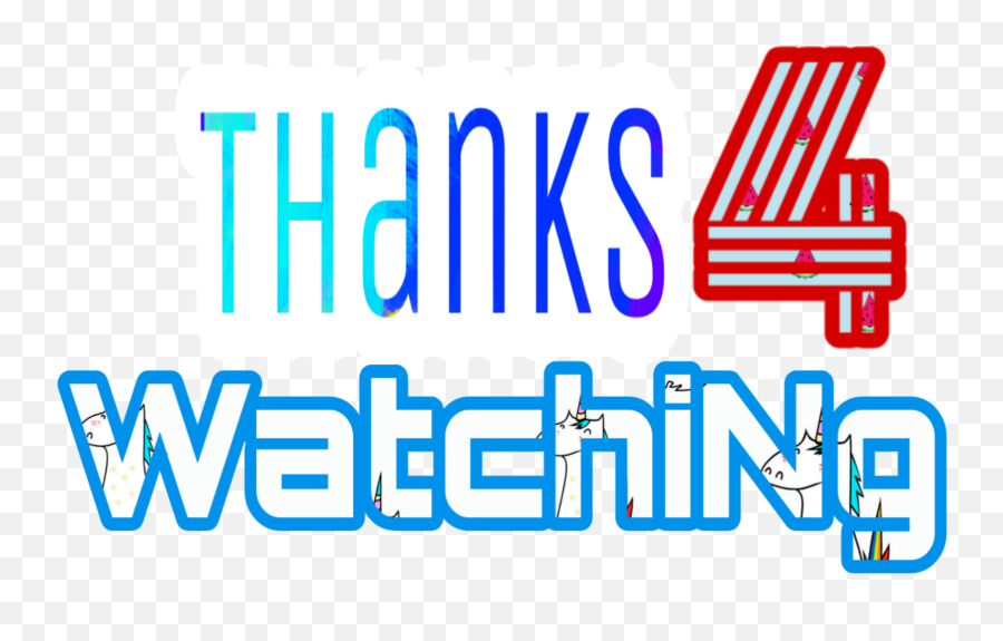 4 Thanks Watching Youtube Sticker By Yasirmehboob - Language Emoji,Thanks For Watching Png