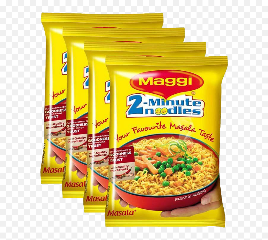 Maggi Noodles 4 Pack Full Size Png Download Seekpng - Maggi Noodles India Emoji,Png Pack