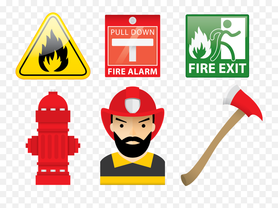 Firefighter Firefighting - Vector Firefighter Png Download Fire Fighting Cartoon Vector Emoji,Firefighter Clipart