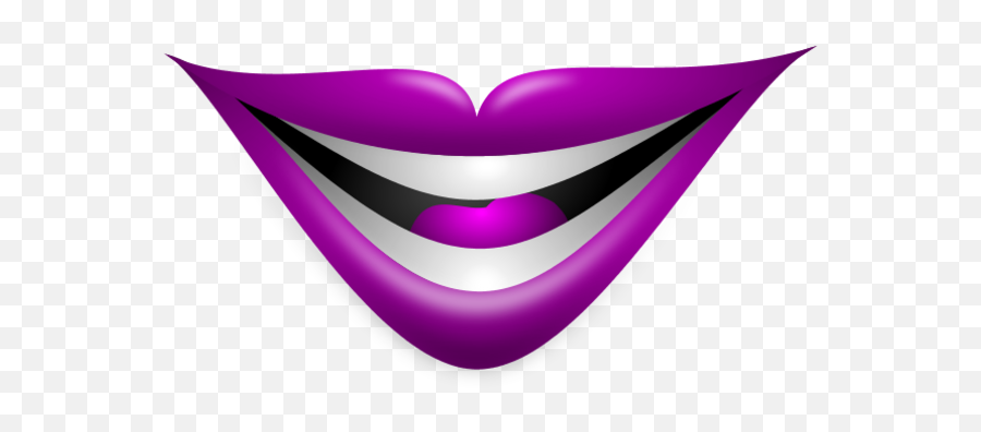 Purple Lips Clipart - Purple Lips Smile Clipart Emoji,Lip Clipart