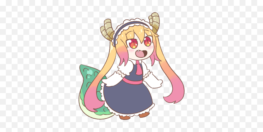 Tiny Tohru Dragon Maid Cutelittlefangs Emoji,Tohru Png
